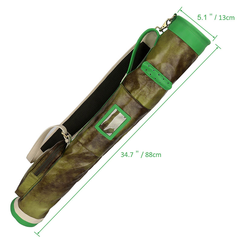 TOURBON Lightweight Golf Bag Shoulder Carry Golf Club CaseGreen