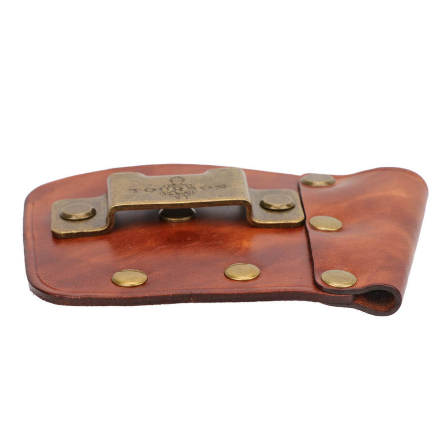 TOURBON Leather Tape Measuring Pouch Contractor Pencil Loop Belt Clip