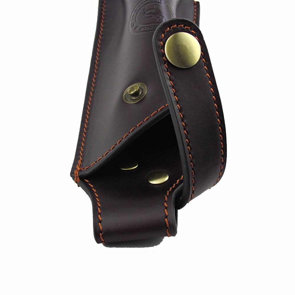 TOURBON Rifle Rubber Bolt Knob & Gun Leather Bolt Holders Pouch for