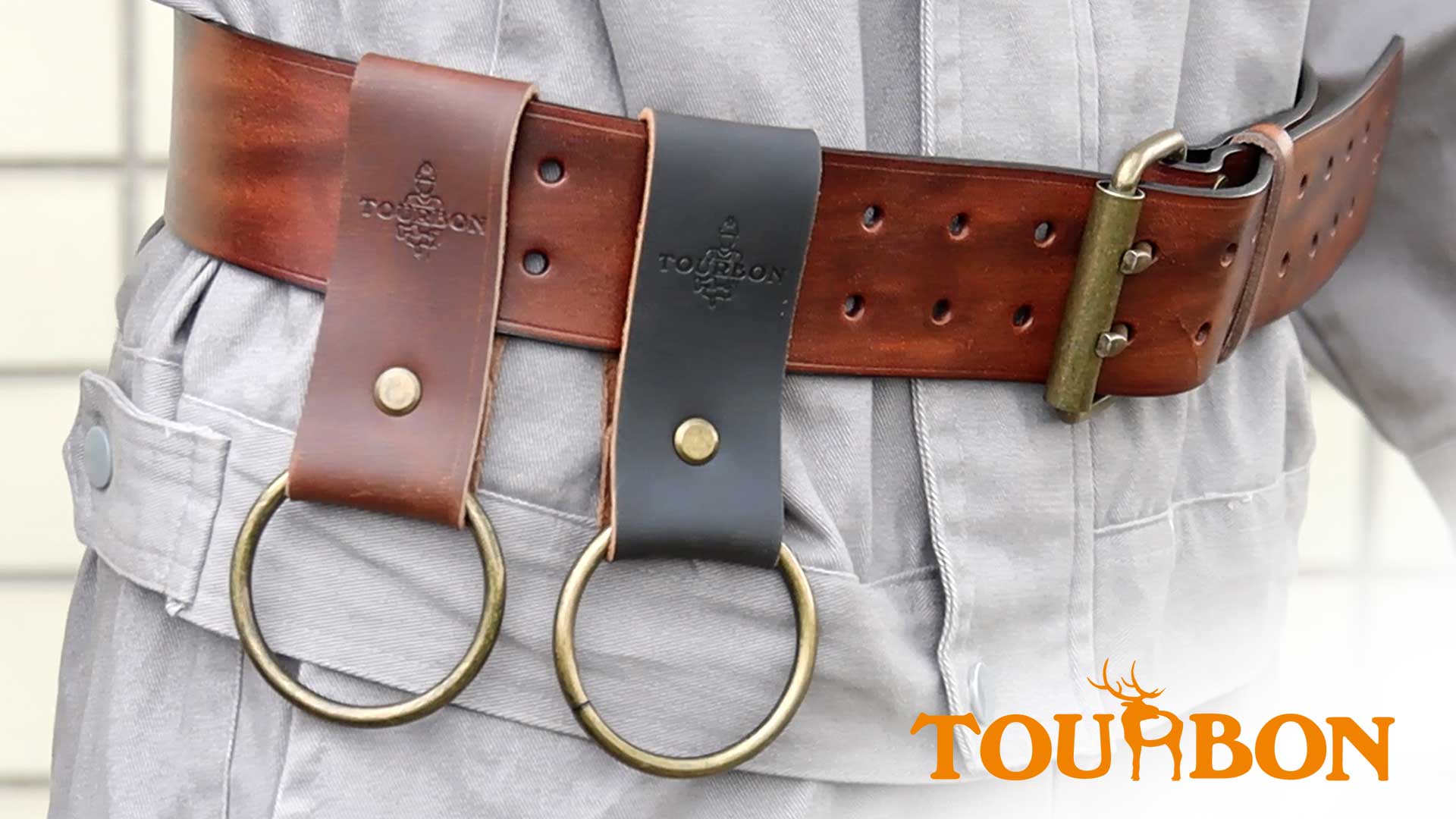 About TOURBON Leather Ring Hammer Hatchet Holder Tool Holster Video Show