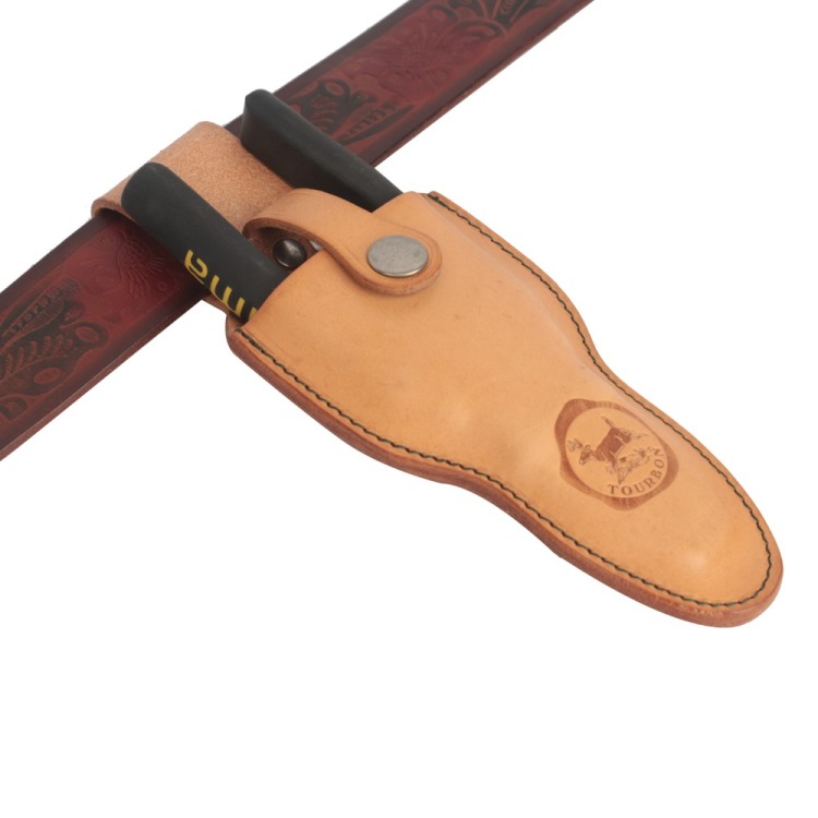 TOURBON Genuine Leather Pliers Sheath Holder Tool Holsters Belt Pouch