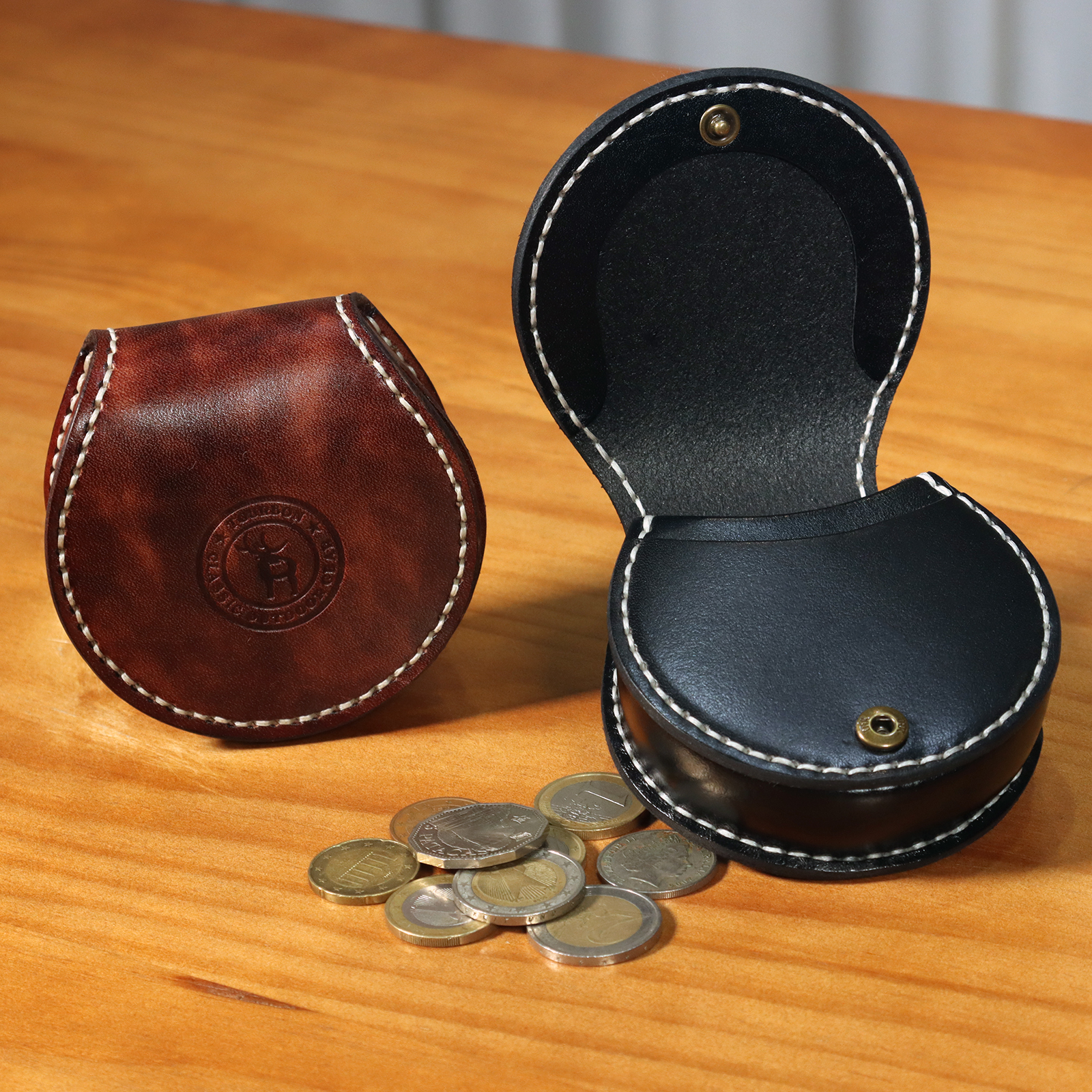 key holder leather pouch