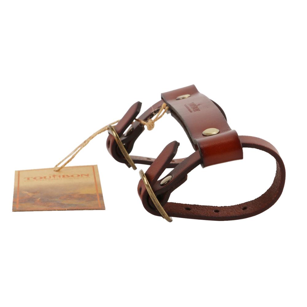 TOURBON Leather Bicycle Frame Handle Bike Little Lifter