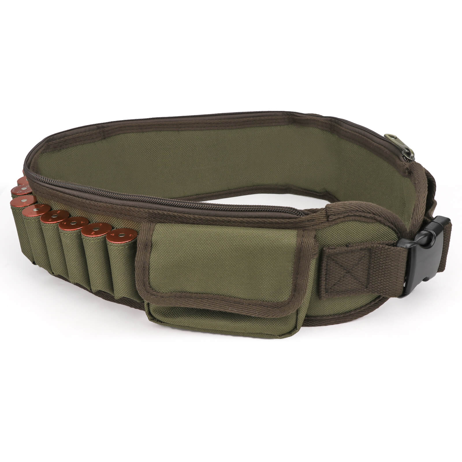 TOURBON Hunting 12 Gauge Shell Belt With Two Pockets