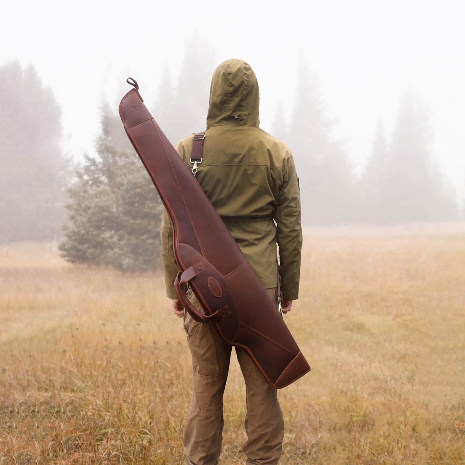 vintage Leather hunting bag