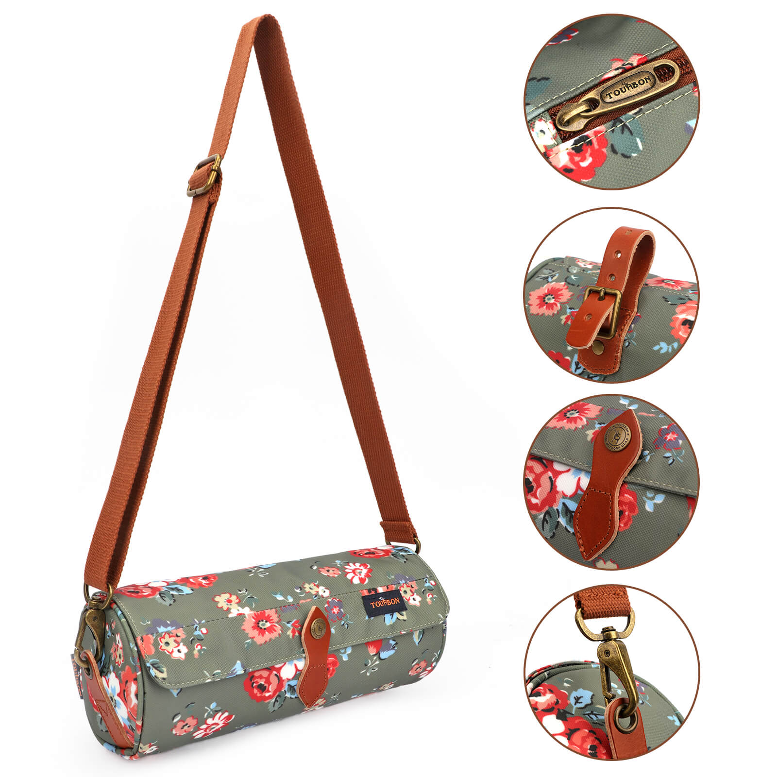 TOURBON Bicycle Handlebar Bag Top Tube Pouch 