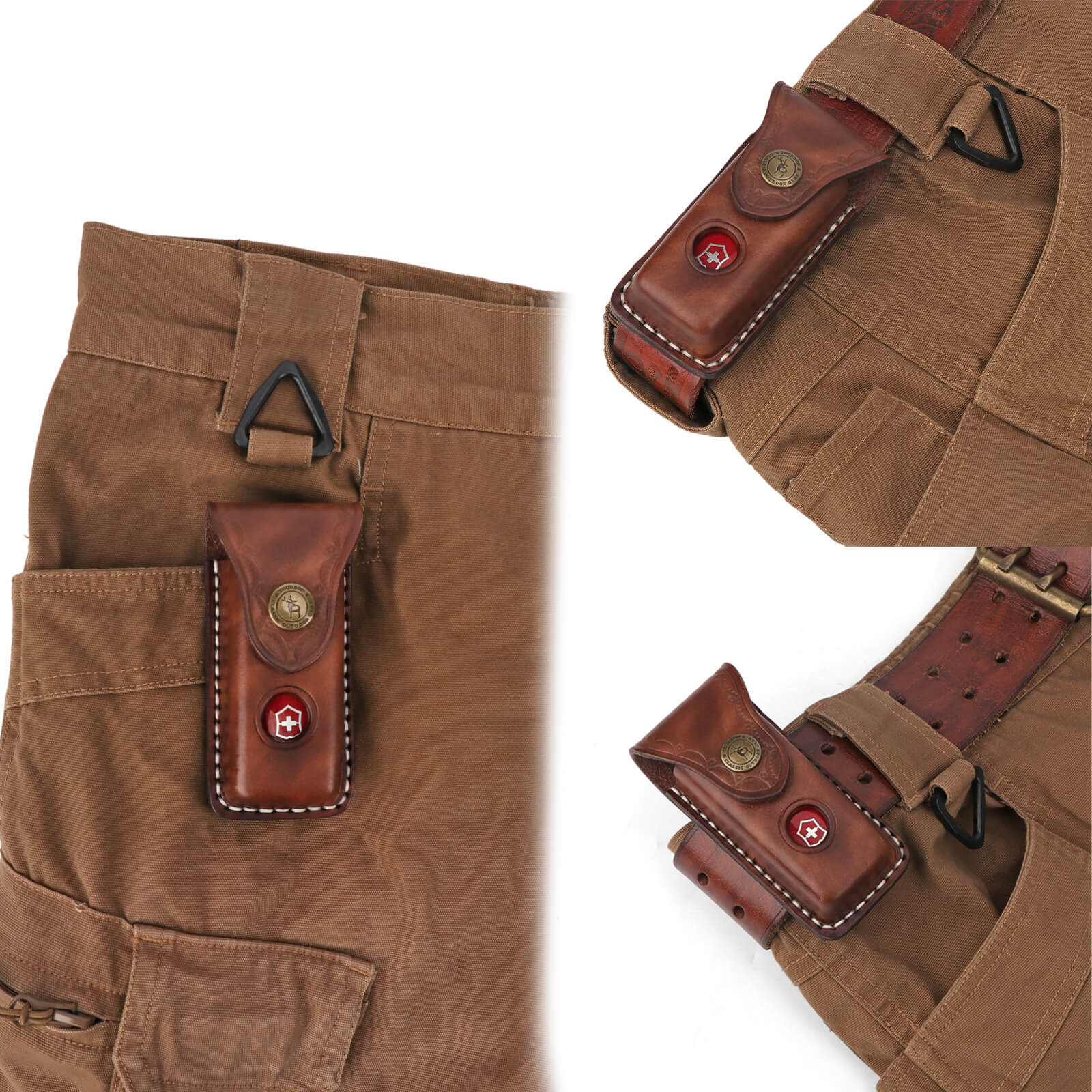 horizontal leather knife sheath