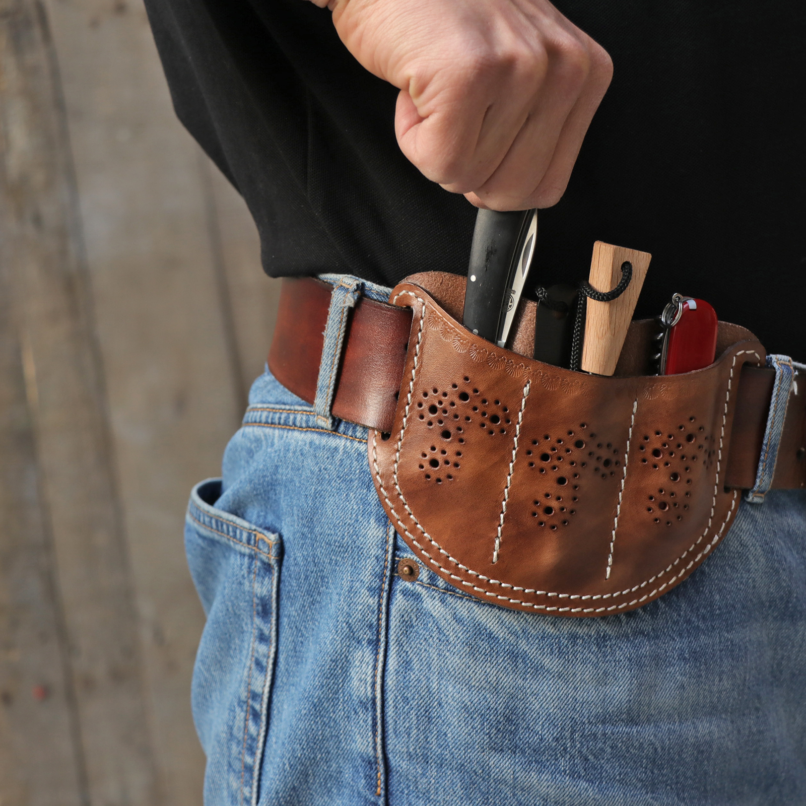  Leather Tool Belt Pouch