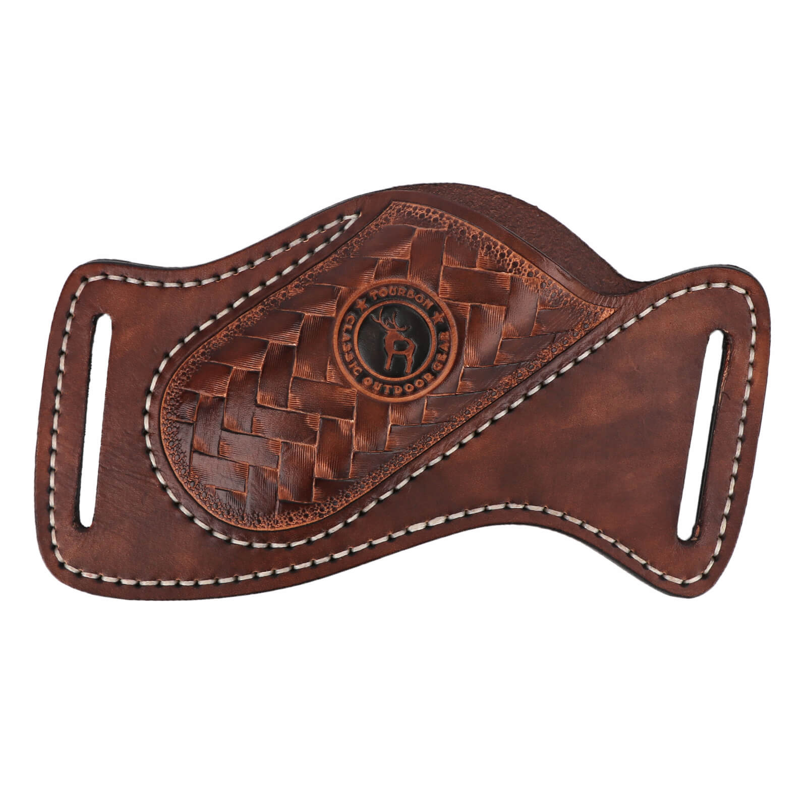 Tourbon Leather Knife Sheath for Belt Pocket Folding Knife Holder Compact Draw Knifes Carrier EDC Tool Holster