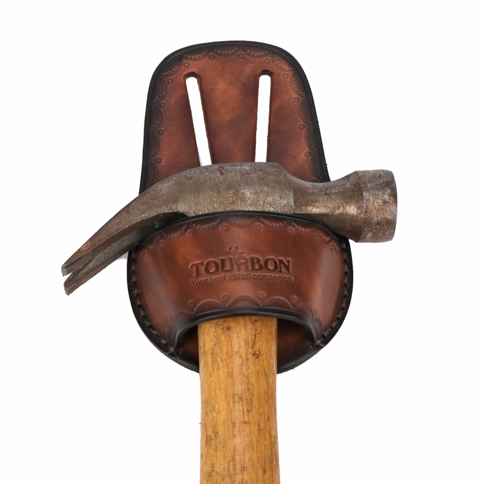 TOURBON Leather Hammer Holder Small Handtool Holster