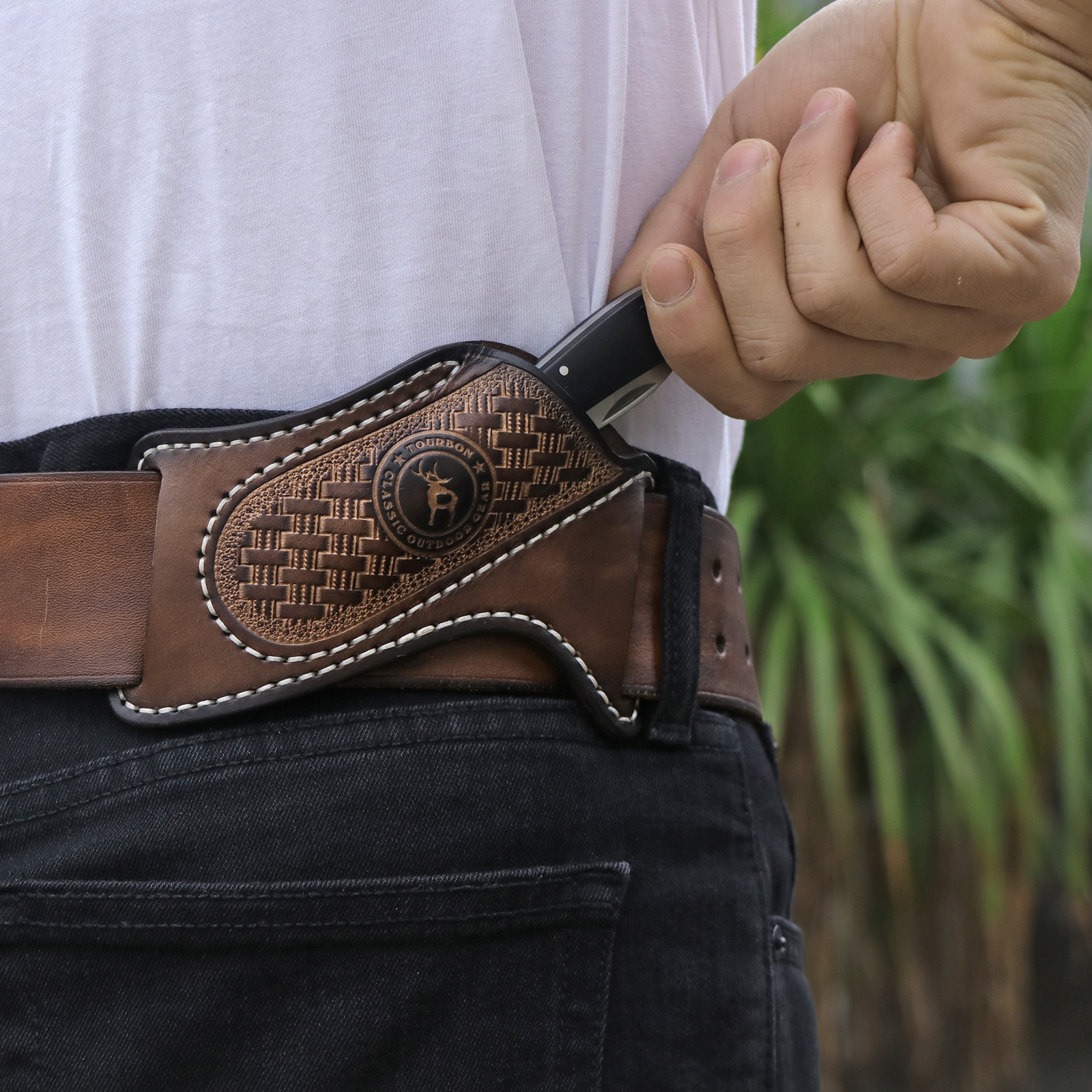 folding knife leather sheath