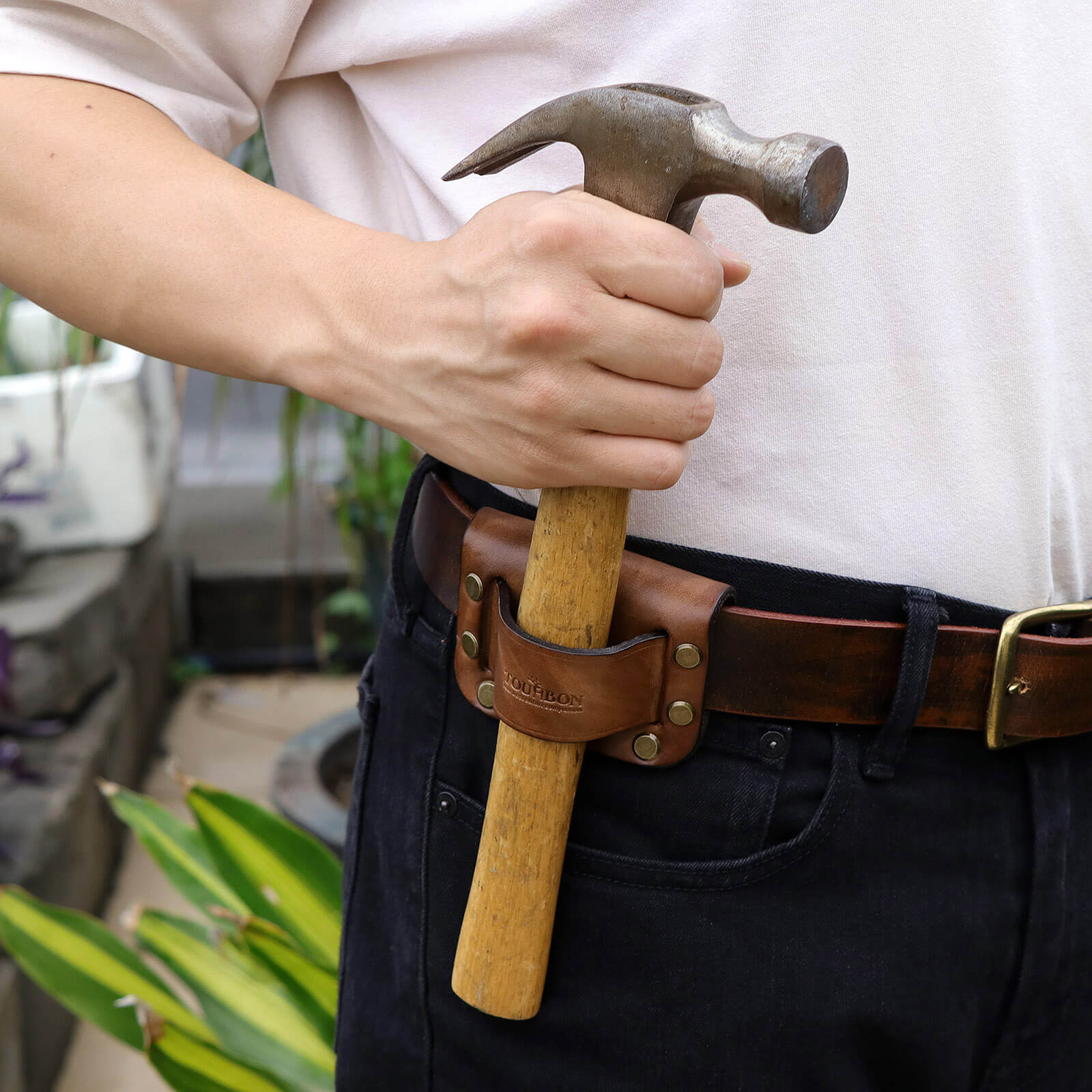 scaffold tool belt leather