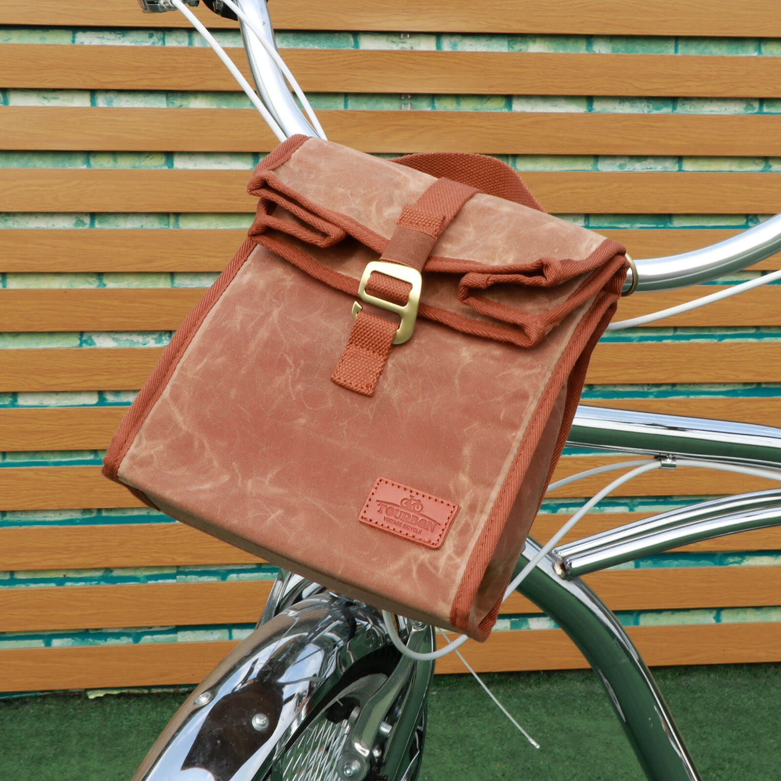 TOURBON Bike Bag Handlebar Insulated Warm Cooler Lunch Bag 