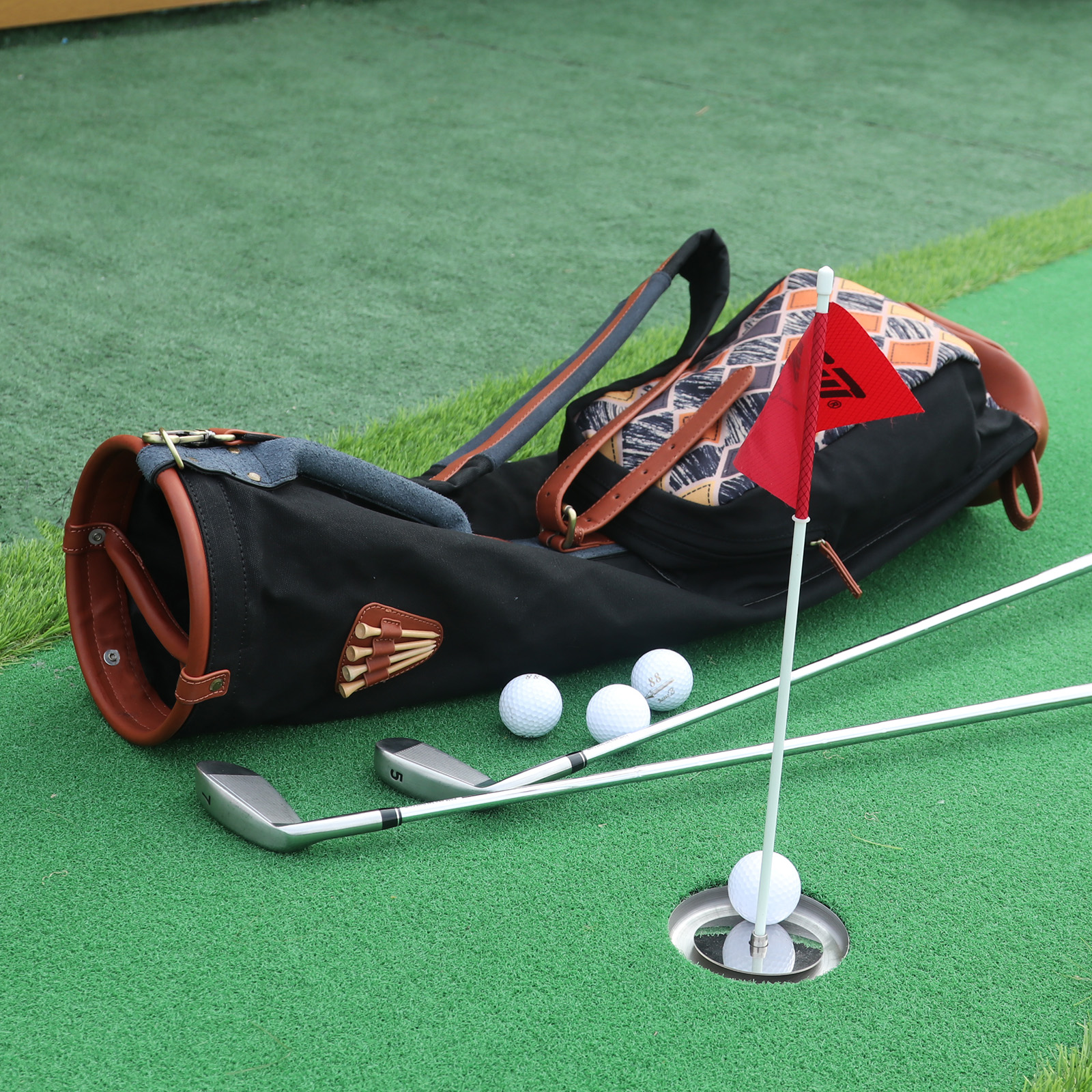 About TOURBON Golf Bag Club Carry Case Video Show