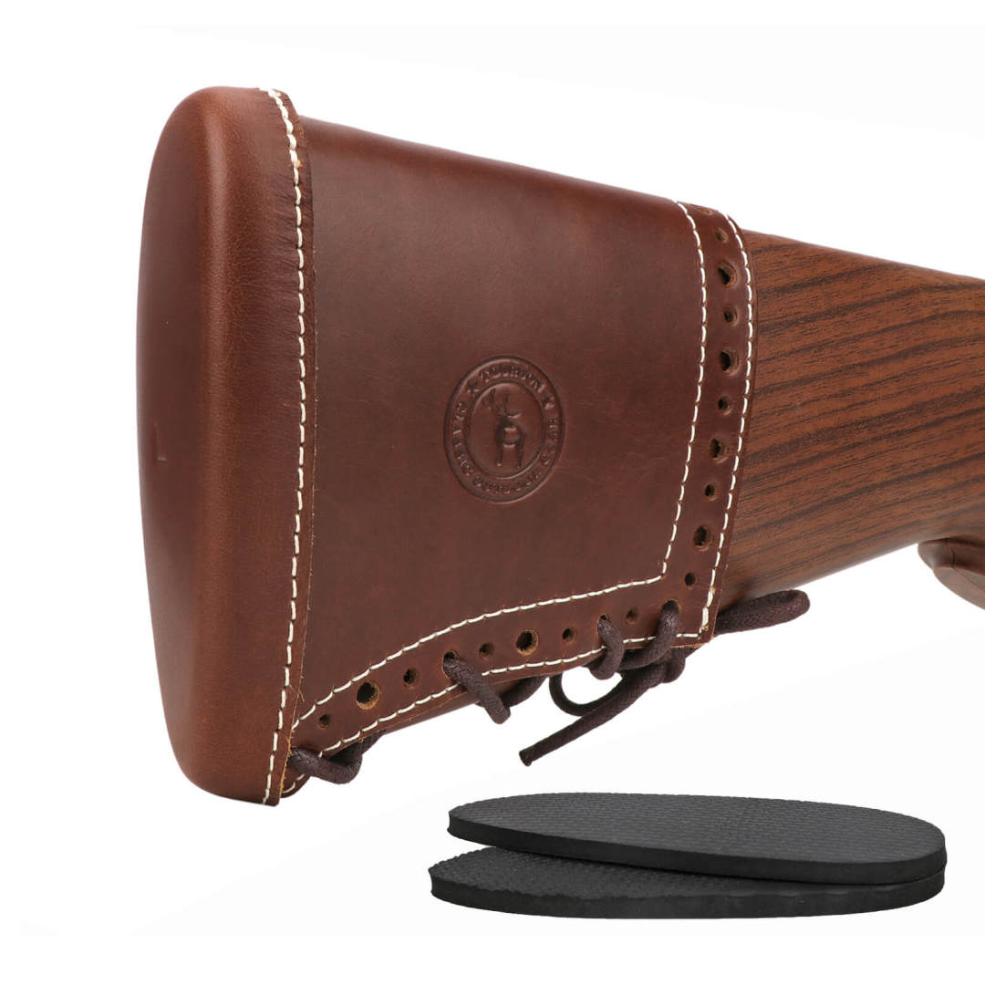 TOURBON Leather Recoil Pad Slip On Adjustable