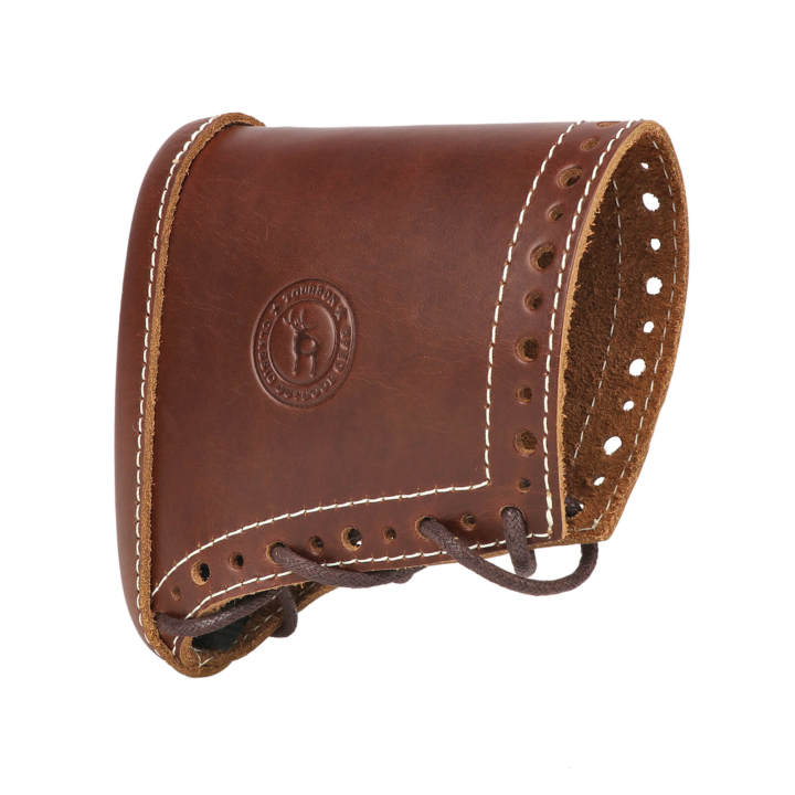 Tas Trost Leather Canvas Recoil Pad - Slip-On Buttstock Pad With Shell