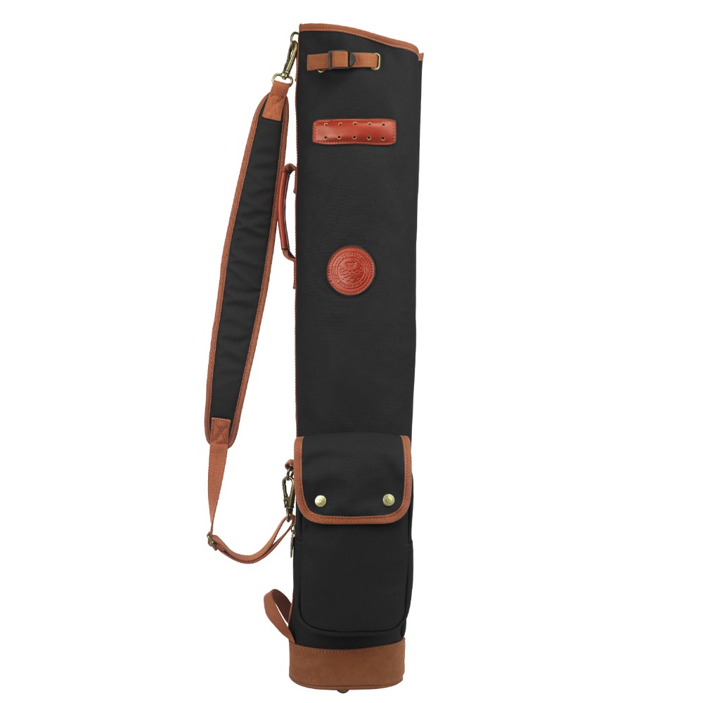 TOURBON Canvas Lightweight Sunday Golf Bag Clubs Carry Pockets Travel