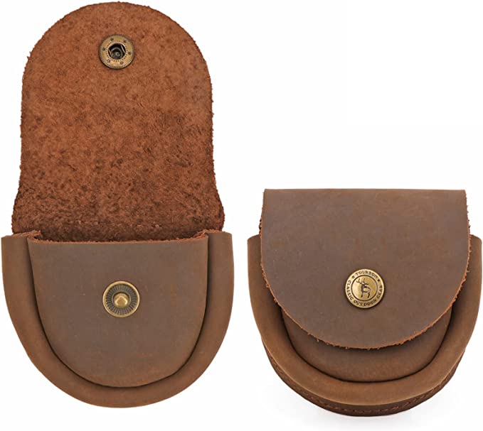 TOURBON Portable Sharpening Stone Leather Pouch Bag Holder for Axe Hatchet Tool Whetstone-TOURBONSTORE