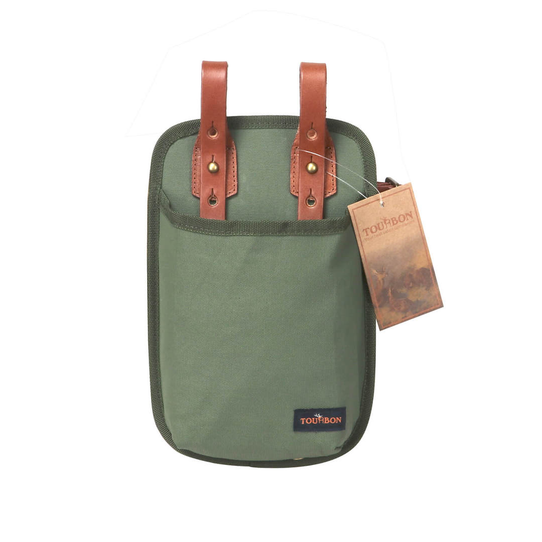 TOURBON Canvas & Leather Bicycle ULock Tote Bike Lock Holster Bag