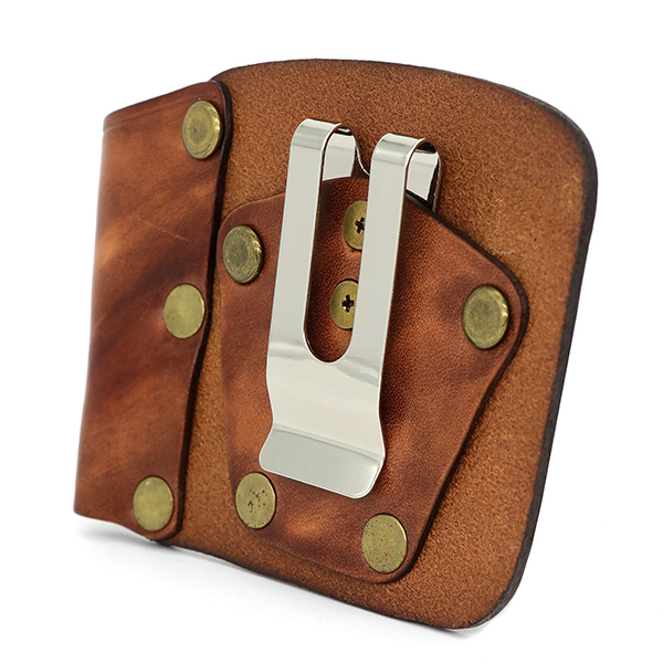 TOURBON Leather Tape Measuring Pouch Belt Clip on Tool Holster