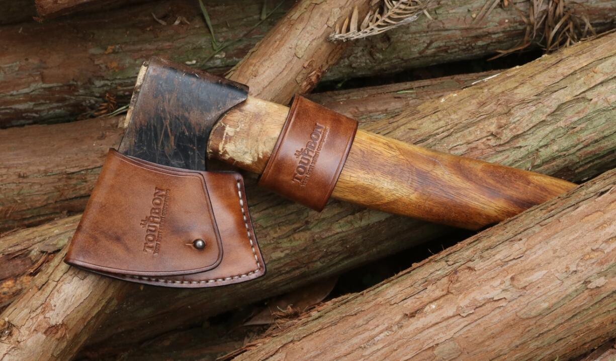 About TOURBON Vintage Leather Axe Head Sheath and Belt Carrier Video Show
