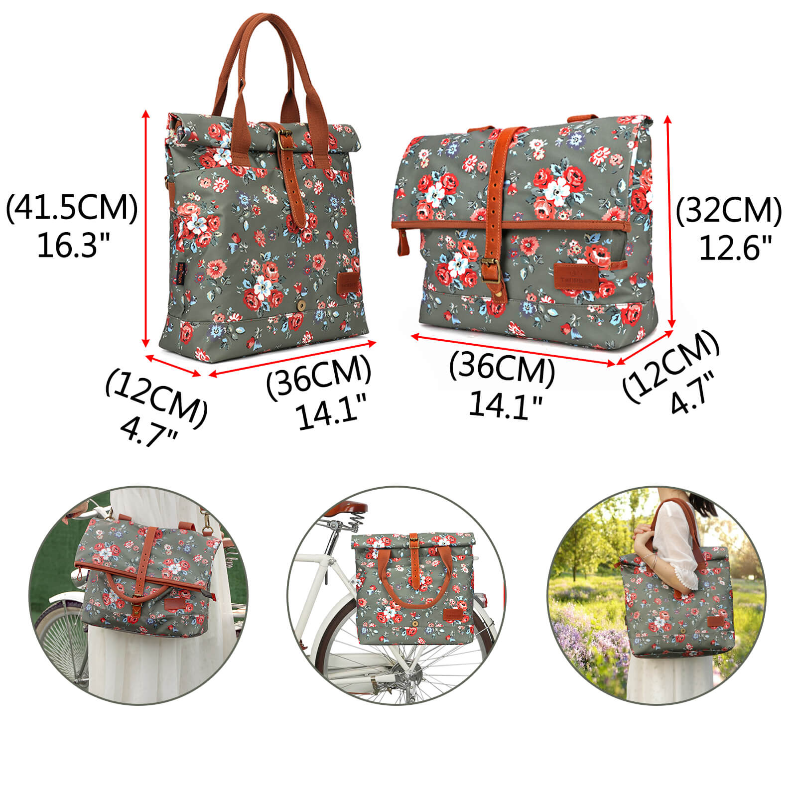 Cath kidston 2025 bike panniers