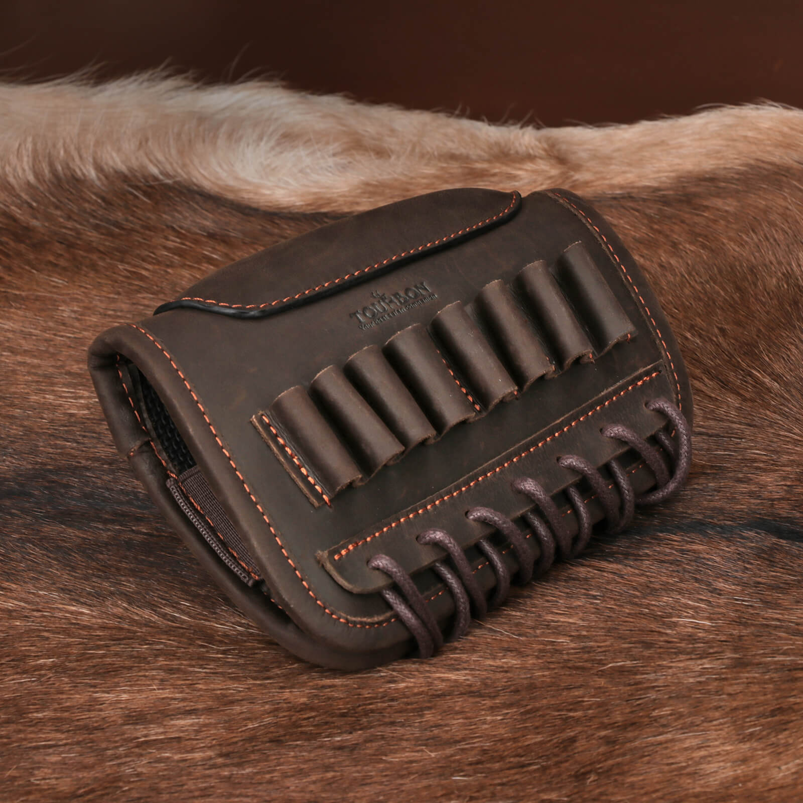 Tourbn Leather Buttstock Adjustable Cheek Rest Right Handed