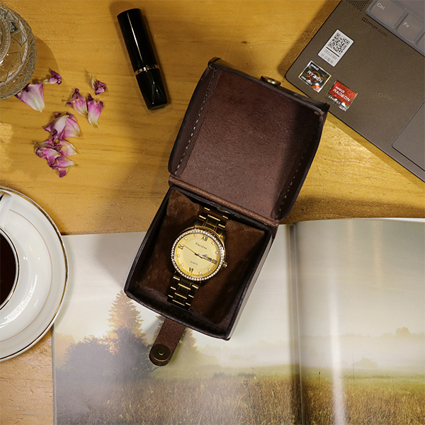 About TOURBON Leather Luxury Watch Box Video Show