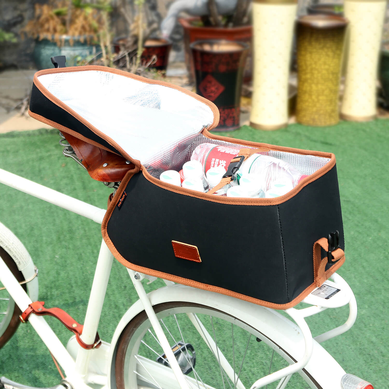 bike rack cooler bag
