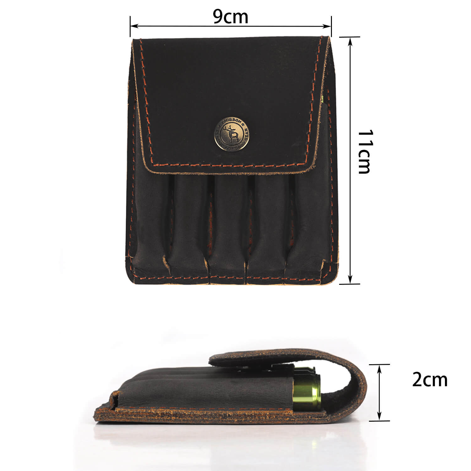 TOURBON Hunting Shell Holder Wallet 5 Rounds 