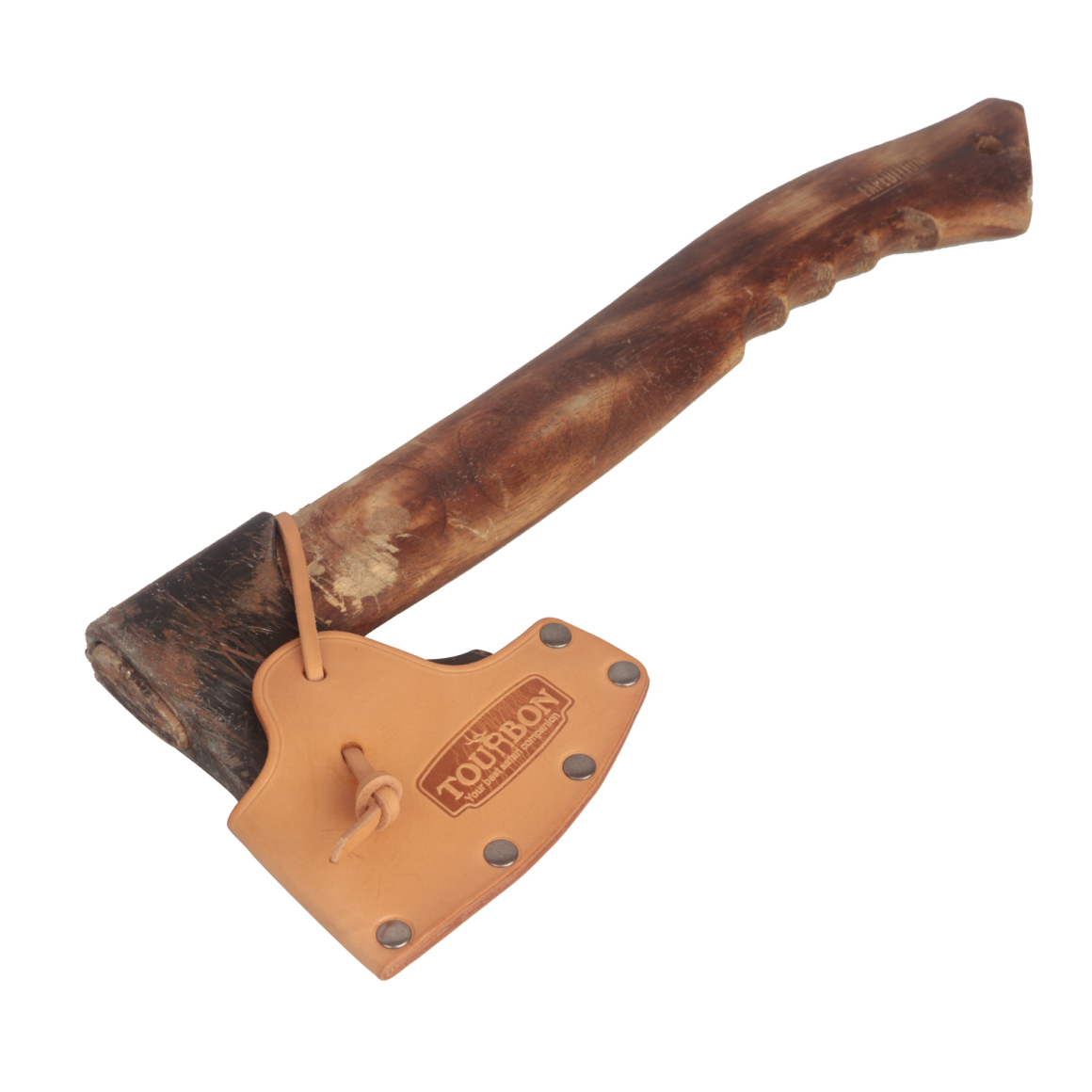Tourbon Leaher Axe Head Sheath Protect Cover with Leather Adjustable Strap