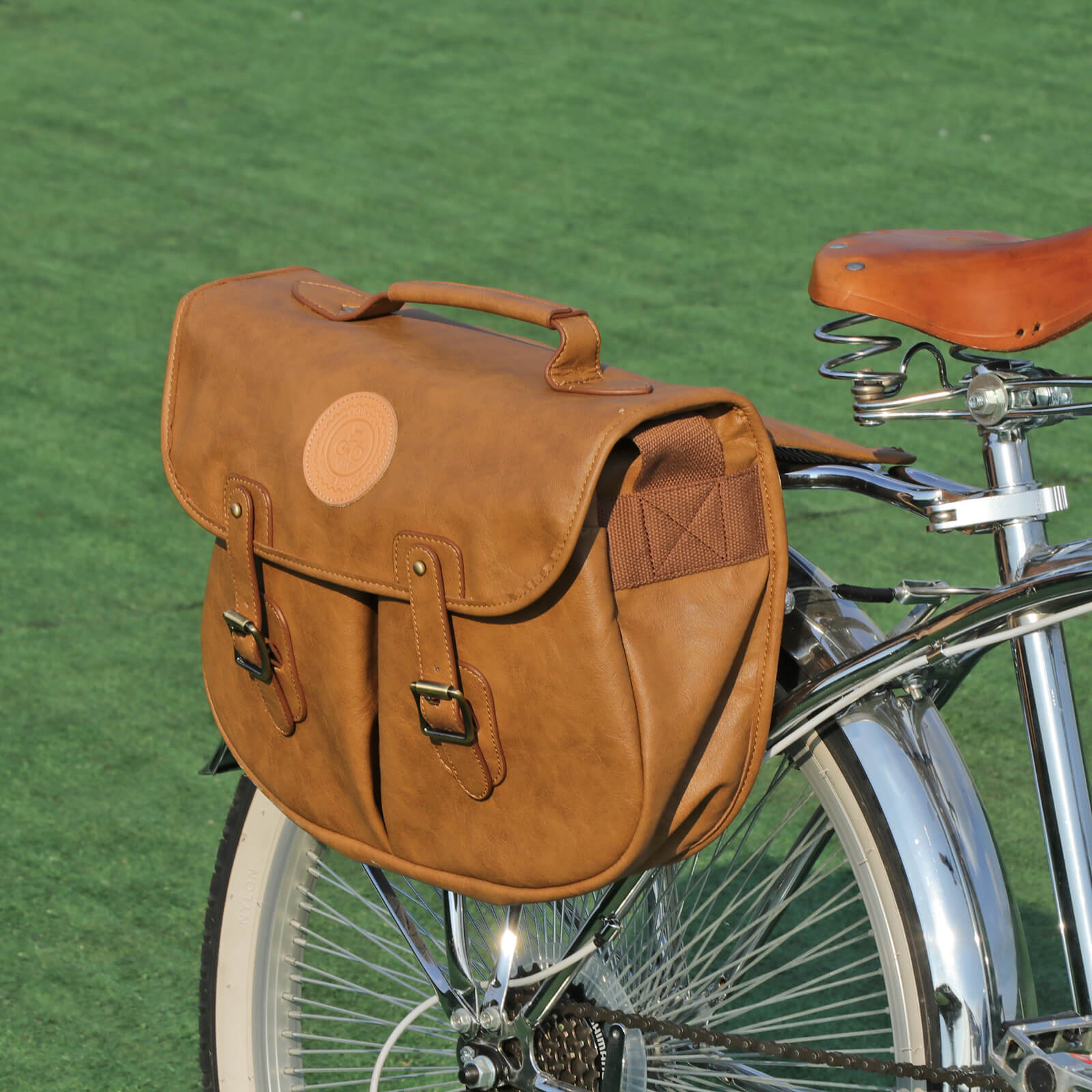TOURBON Bike Pannier Bag for 18-inch Laptop Shoulder Messenger Bag-TOURBONSTORE