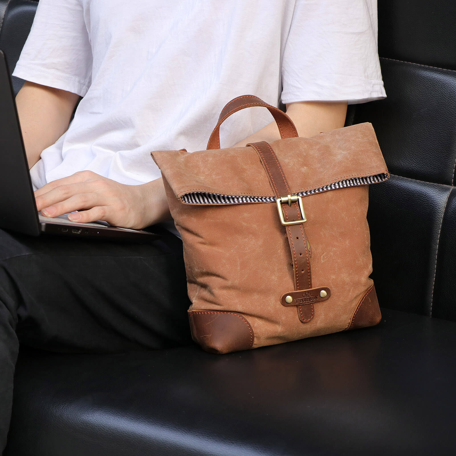 waxed canvas bike bag