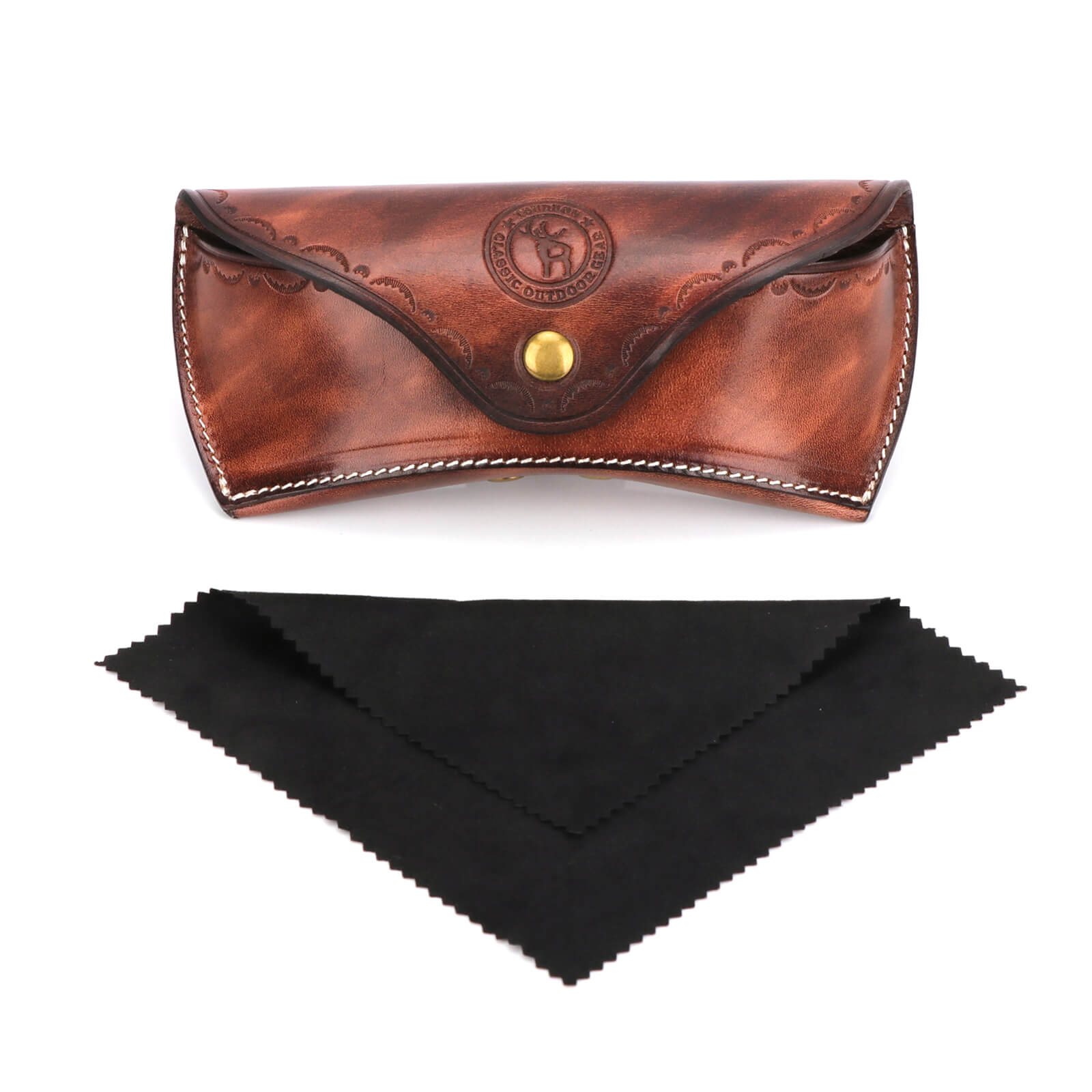  Deluxe Leather Hard Eyeglass Cases