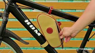TOURBON Cycling Pouch Bicycle Triangle Bag Bike Frame Pack