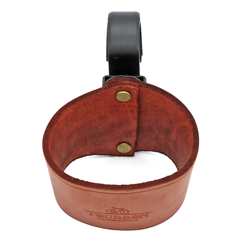 TOURBON Leather Bike Cup Holder