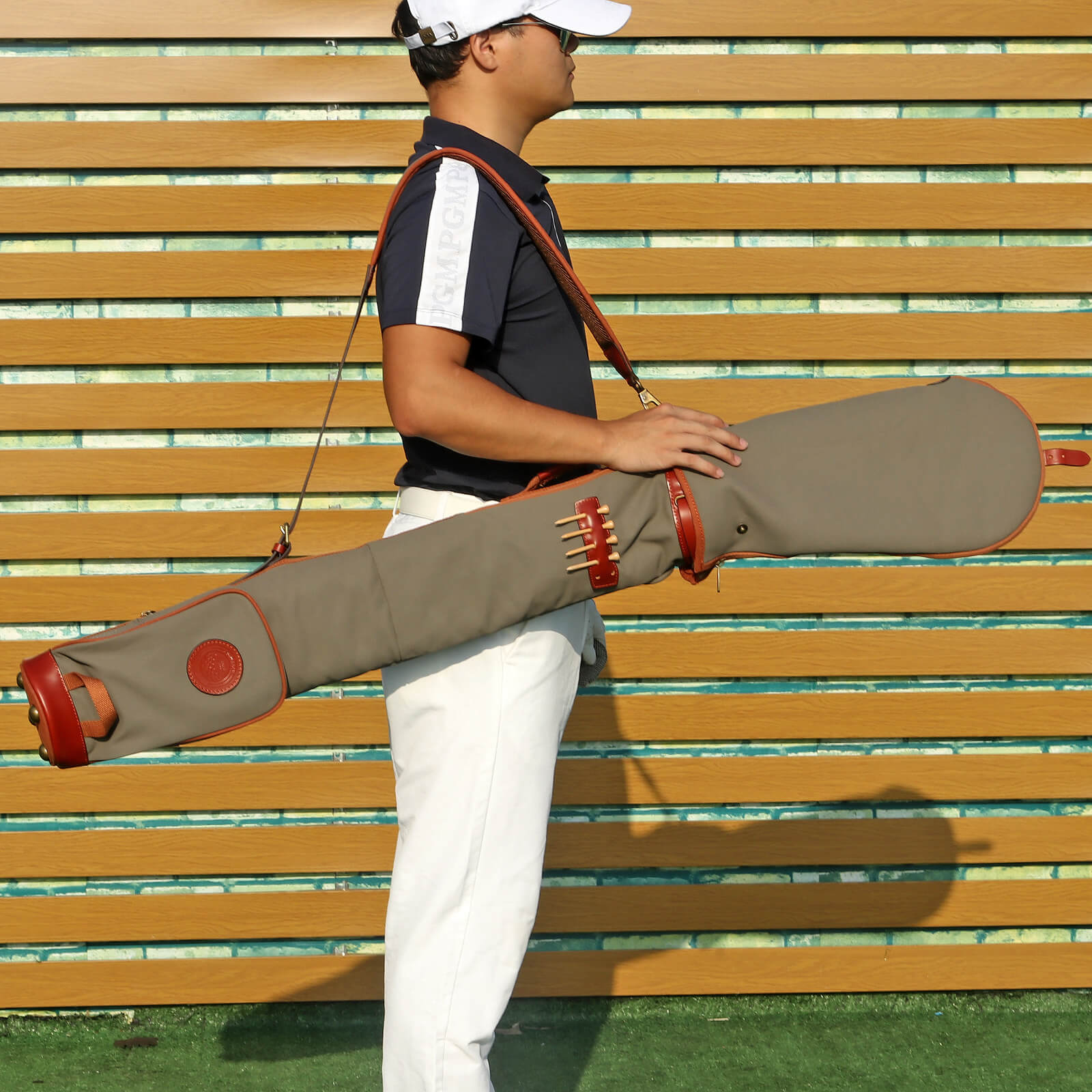 About TOURBON Retro Canvas & Leather Golf Club Pencil Travel Bag People Also Ask
