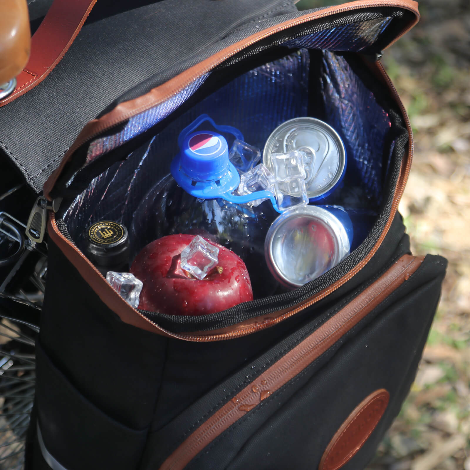 bike rack cooler bag