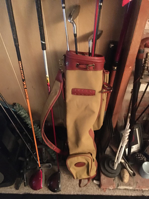 About TOURBON Vintage Golf Club Carry Bags Travel Case - Canvas and Leather Review