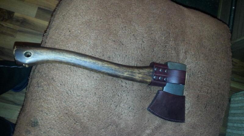 hatchet with belt sheath