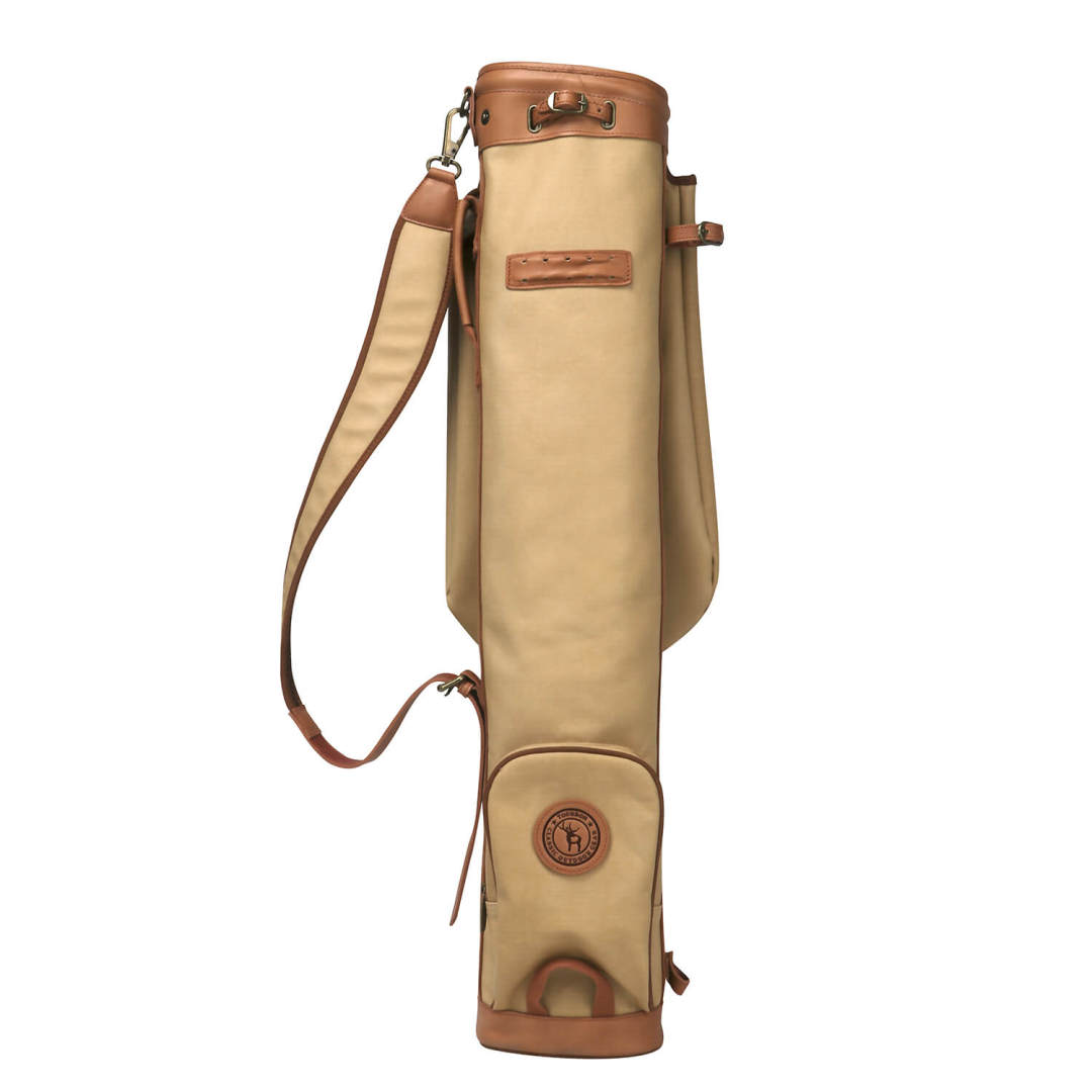 TOURBON Canvas Sunday Golf Bag with Cover