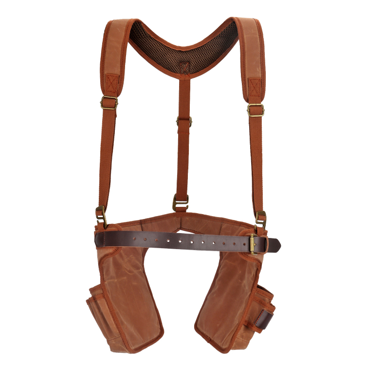 Tourbon Carpenter’s Tool Belt with Suspenders Padded Cooling Mesh