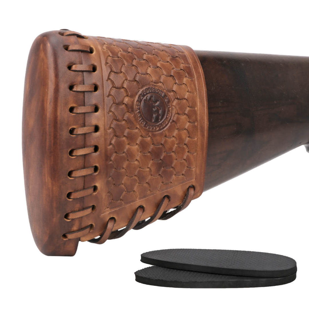 TOURBON Buttstock Recoil Pad Leather Slipon Protector