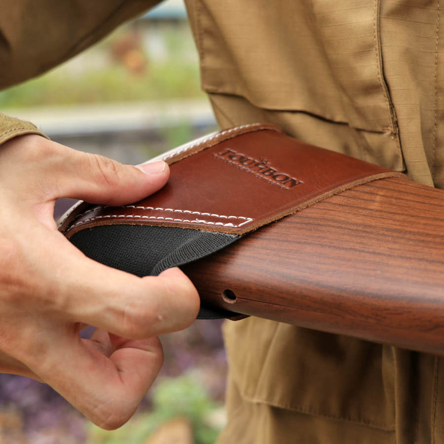 Tourbon Leather Recoil Pads for Shooting Extension Stock Pad