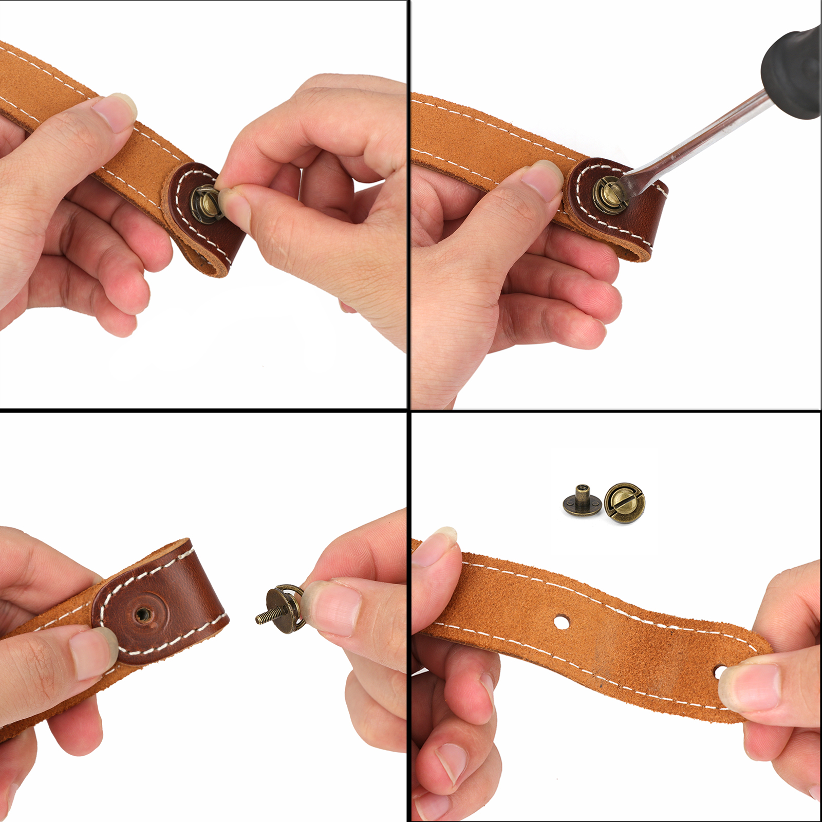 TOURBON Leather Sling with Swivels