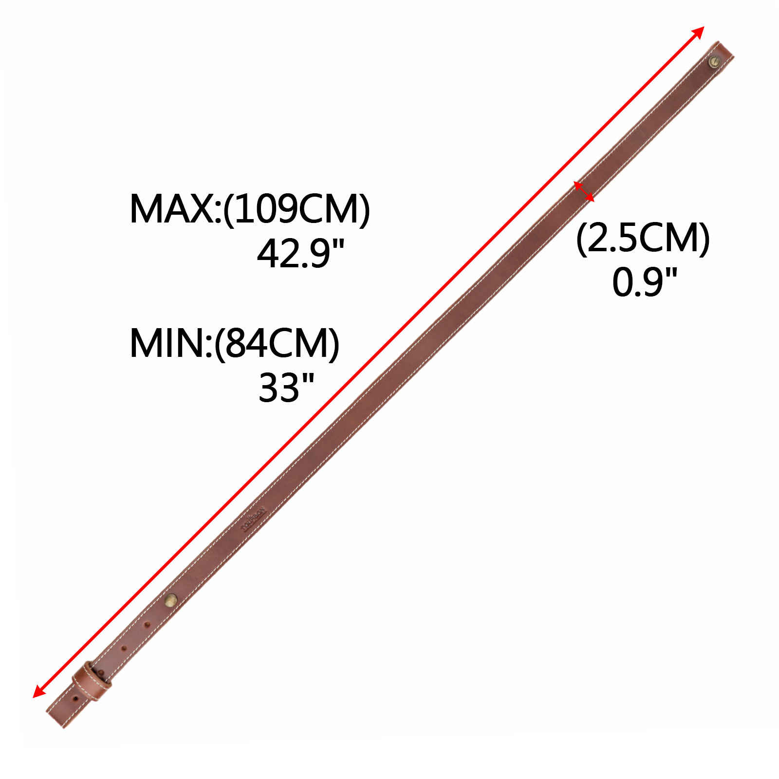 TOURBON Leather Sling with Swivels