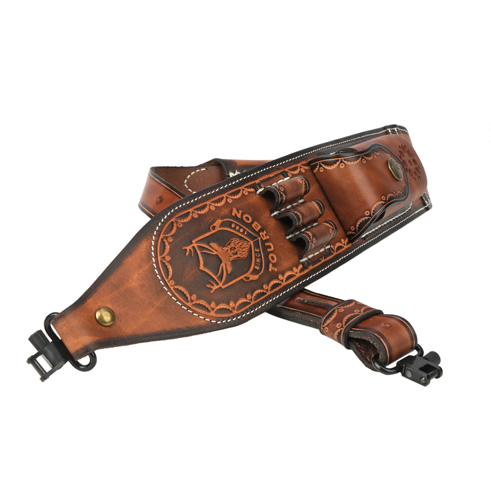 Vintage Leather Sling With Swivels 