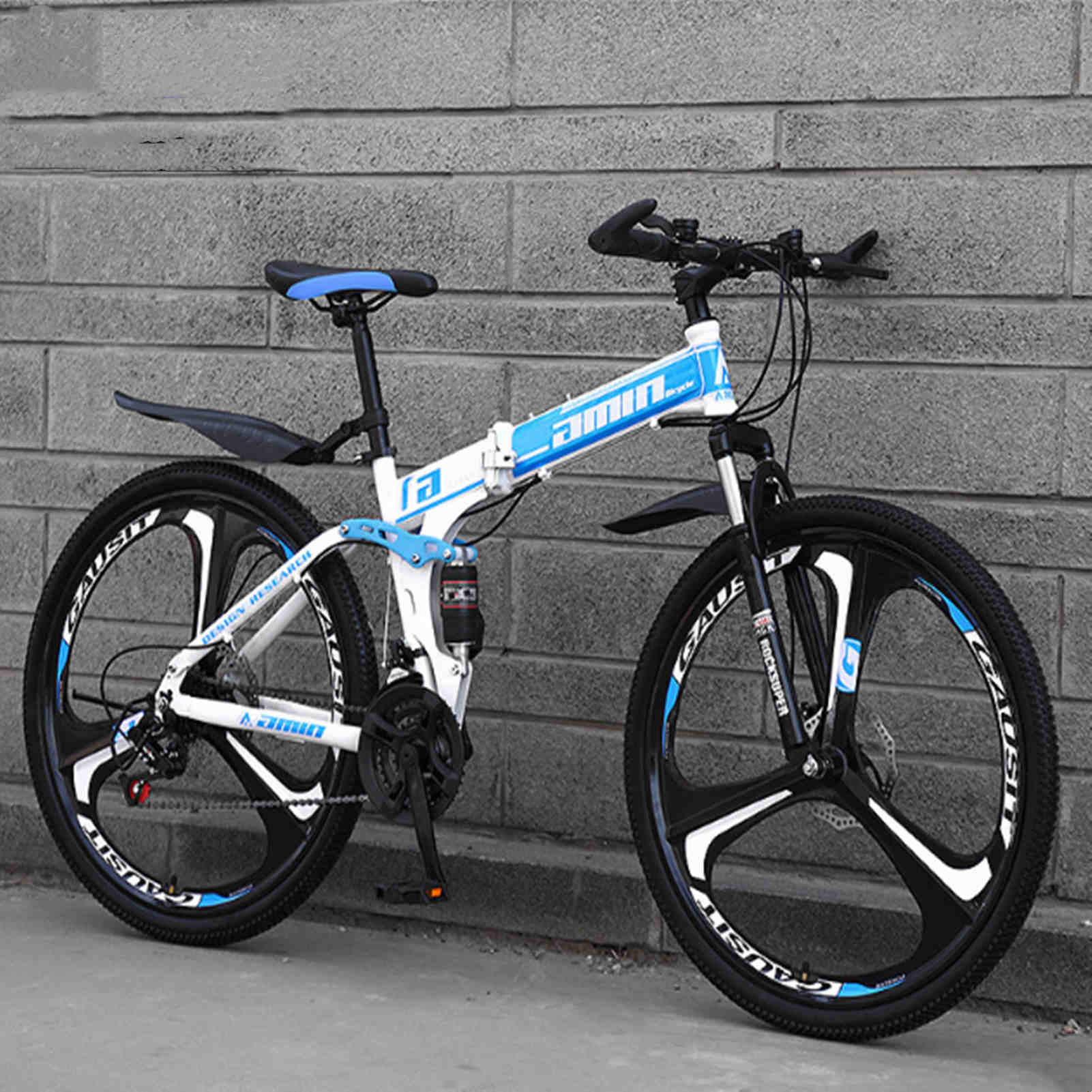26" Adult Mountain Bike Disc Brakes Full Suspension Road Bicycle MTB Frames 