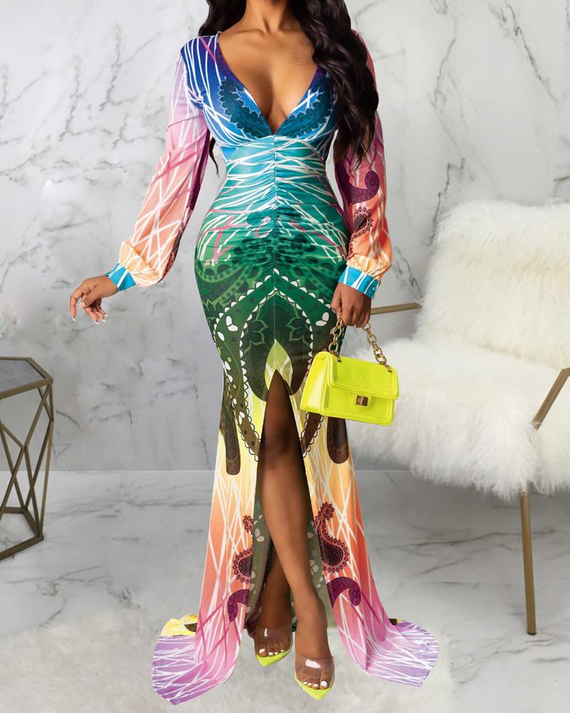 测试Printed Dress