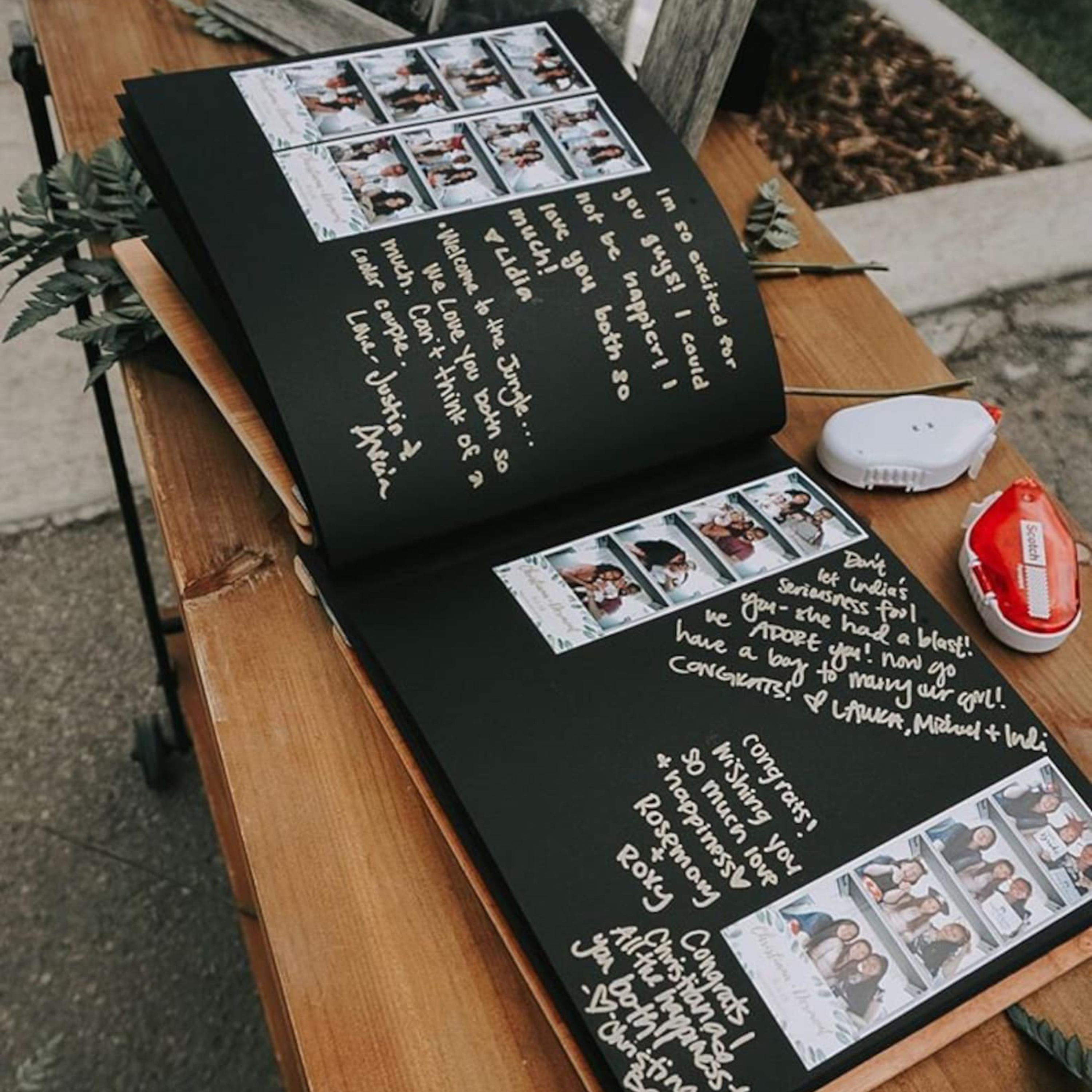 Personalized Wooden Wedding Guest Book for Unique & Love 